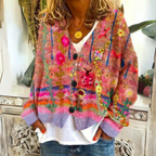 R&B | Luxuriöse Bedruckte Strickjacke