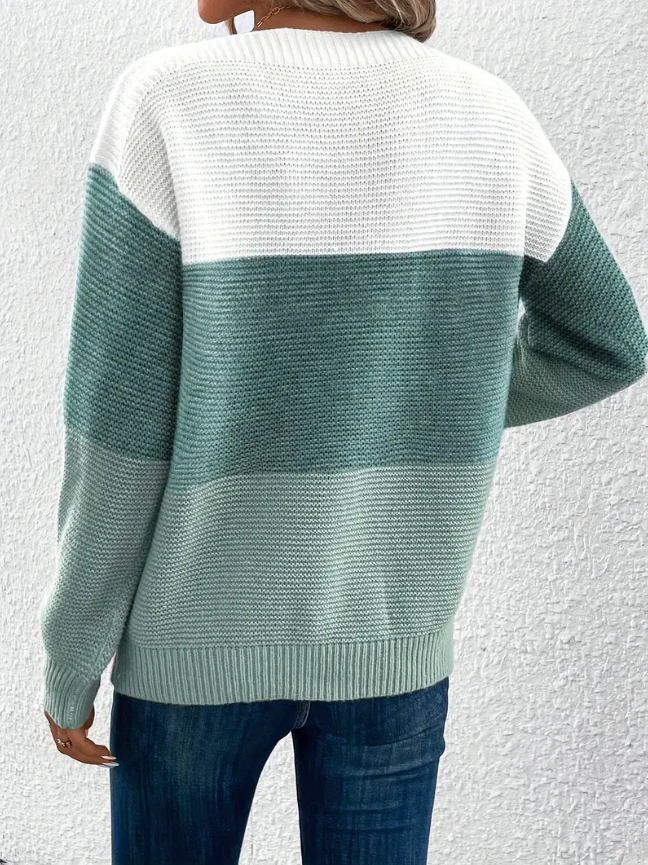 R&B | Eleganter Langarm Pullover mit Fallenden Schultern