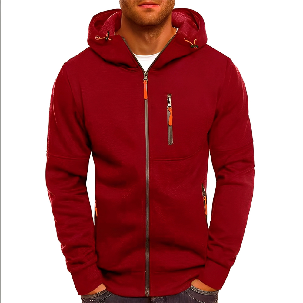 R&B | Freizeit Zip-Up Jacke mit Kapuze für Herren