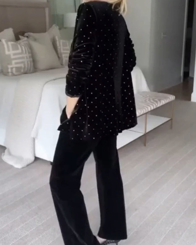 R&B | Diamant Samt Blazer