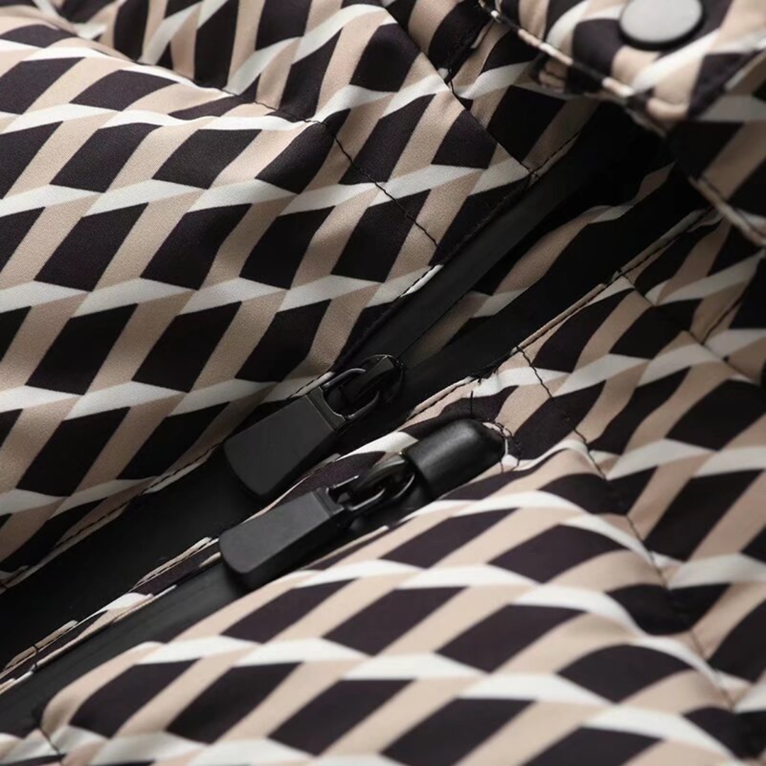 R&B | Damen Kapuzen Gürteltaschen Steppjacke