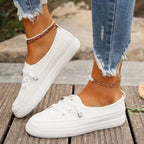 R&B | Lässig Flache Schuhe mit Rutschfester Sohle und Runder Spitze