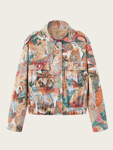 R&B | Gedruckte Damenjacke mit Taschen an der Vorderseite Zenaida