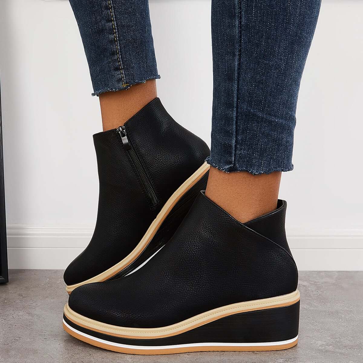 R&B | Stiefelette mit Seitenreißverschluss