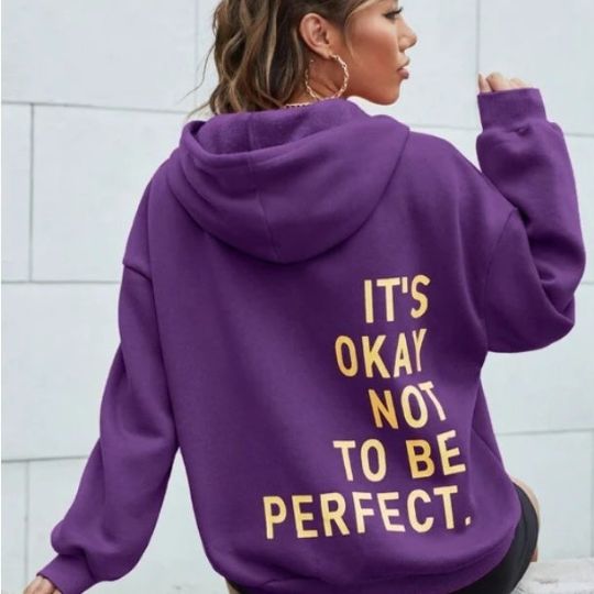 R&B Damen Hoodie mit Rückenprint und Kapuze