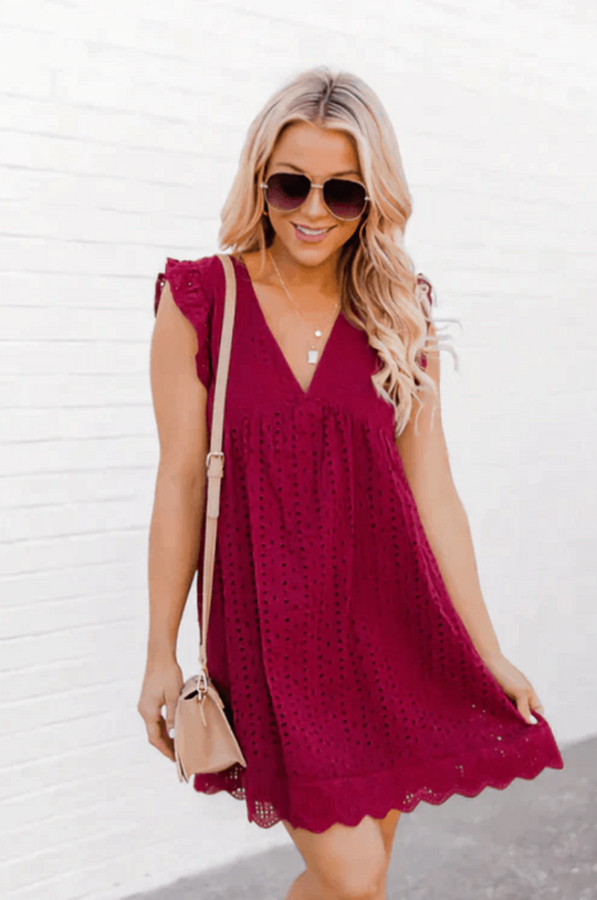 R&B | Damen Sommerkleid mit Hose Bequemes Damenkleid