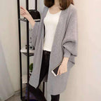 R&B | Cardigan Lange Strickjacke Oversized Fit Offene Vorderseite Weich und Warm