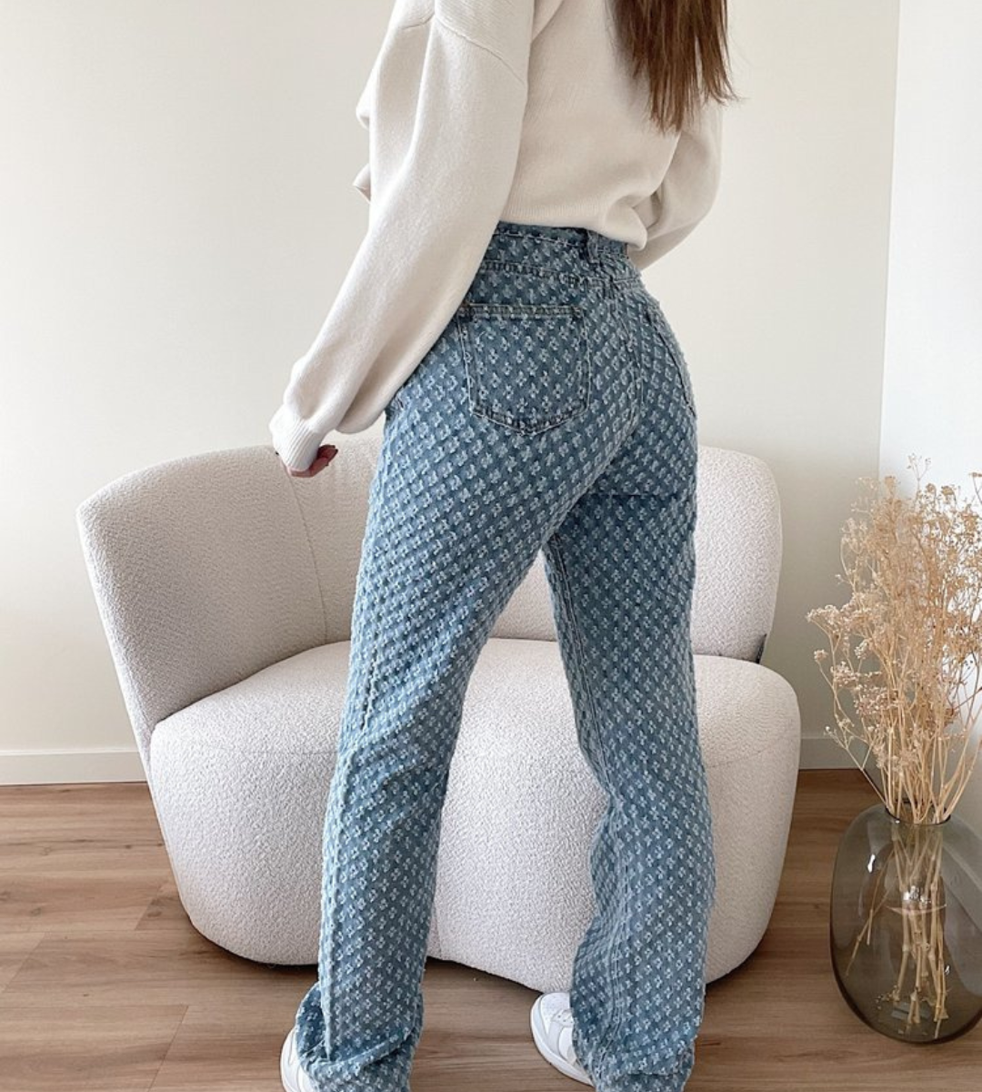 R&B | Stylische Jeans mit Rautenmuster