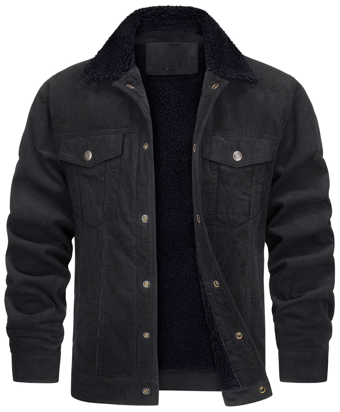R&B | klassische Cord-Plüschjacke für Männer