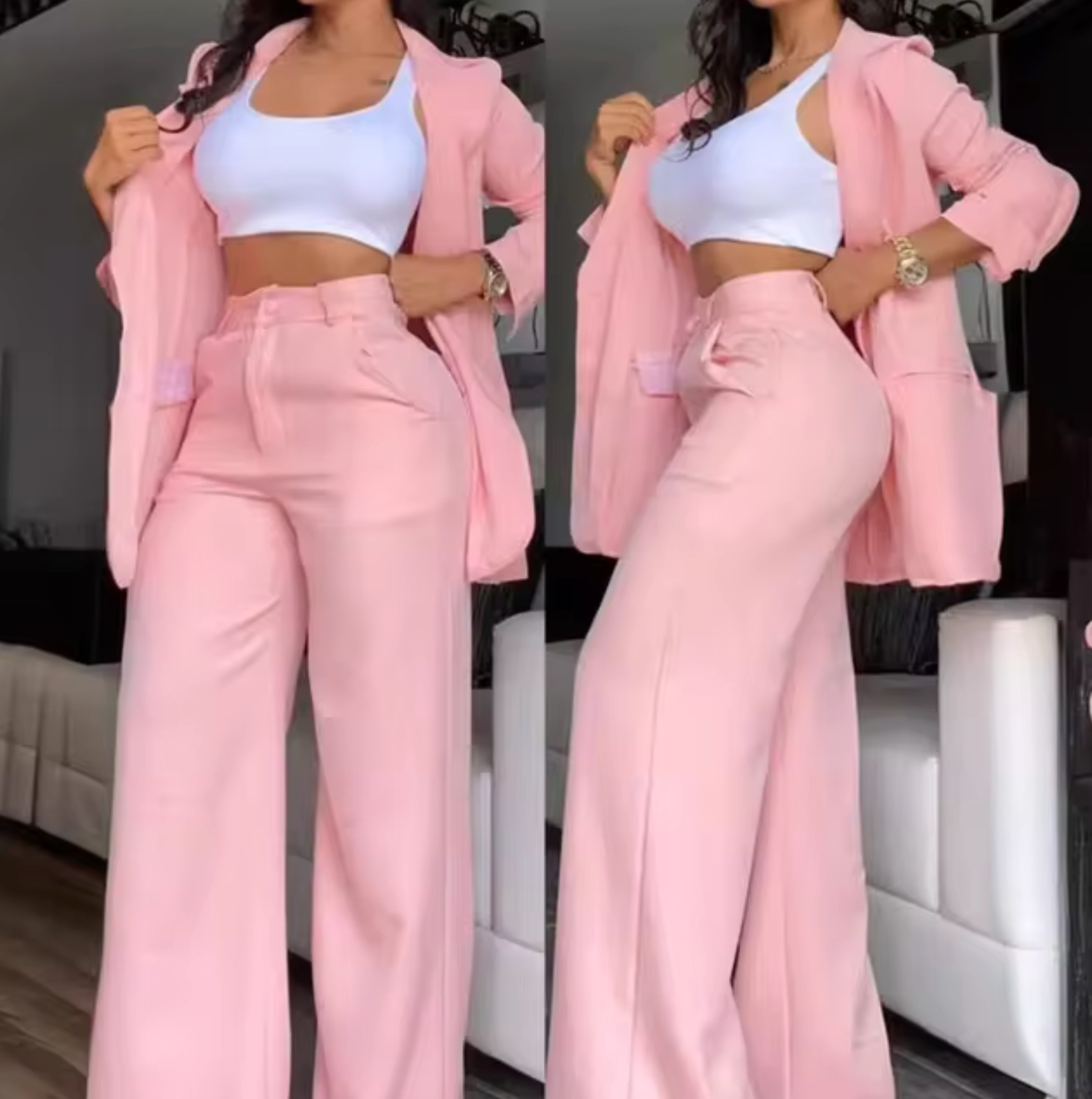 Heidi-Mode | Langärmlige Blazer- und Hosen-Set