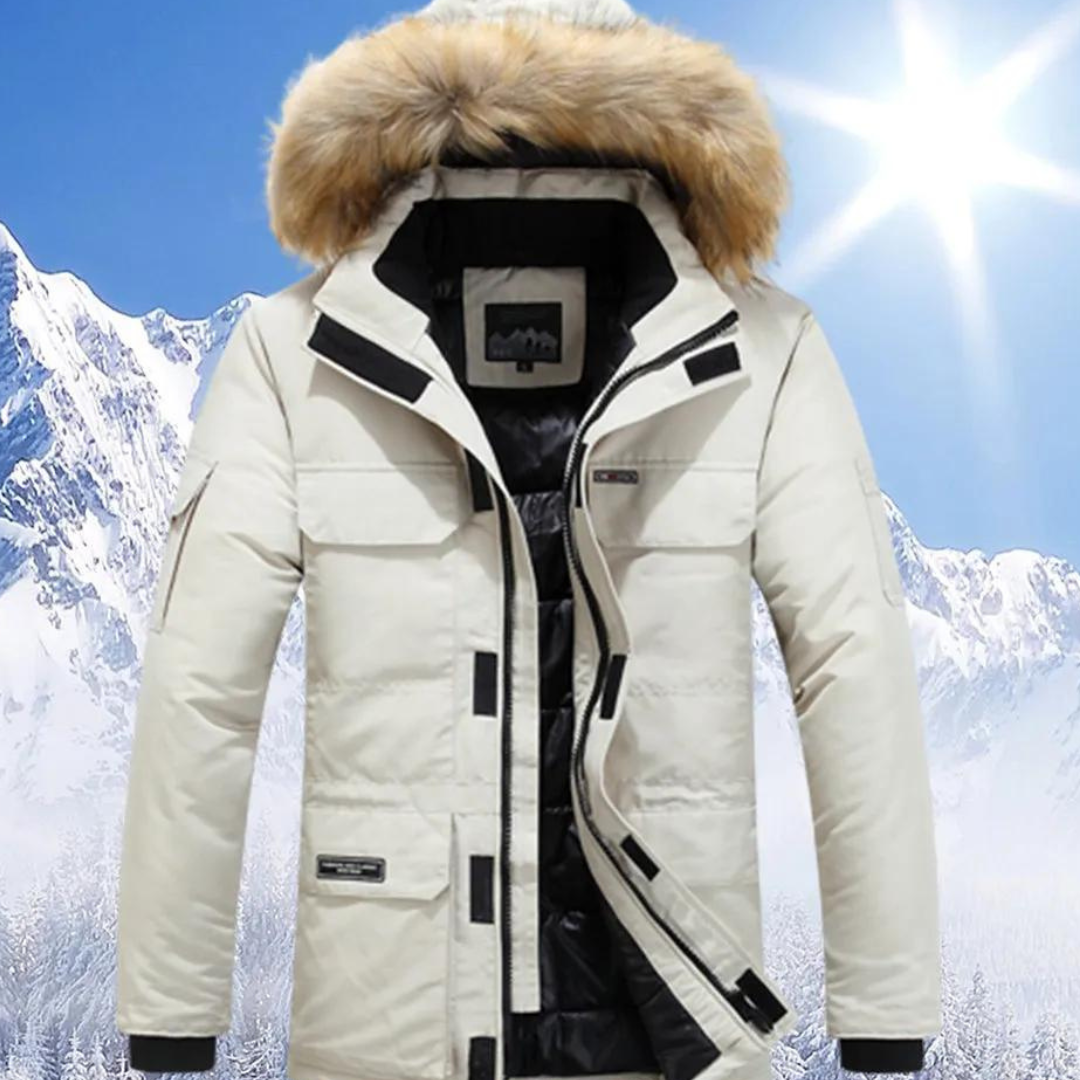 R&B | Parka Herren mit Pelzukragen