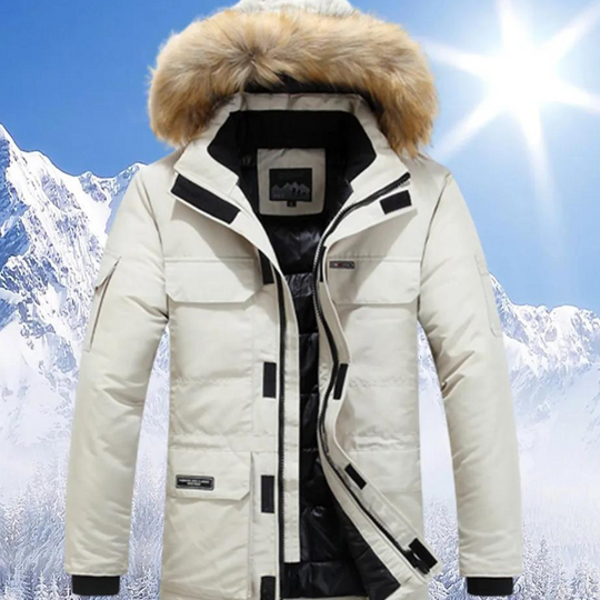 R&B | Parka Herren mit Pelzukragen