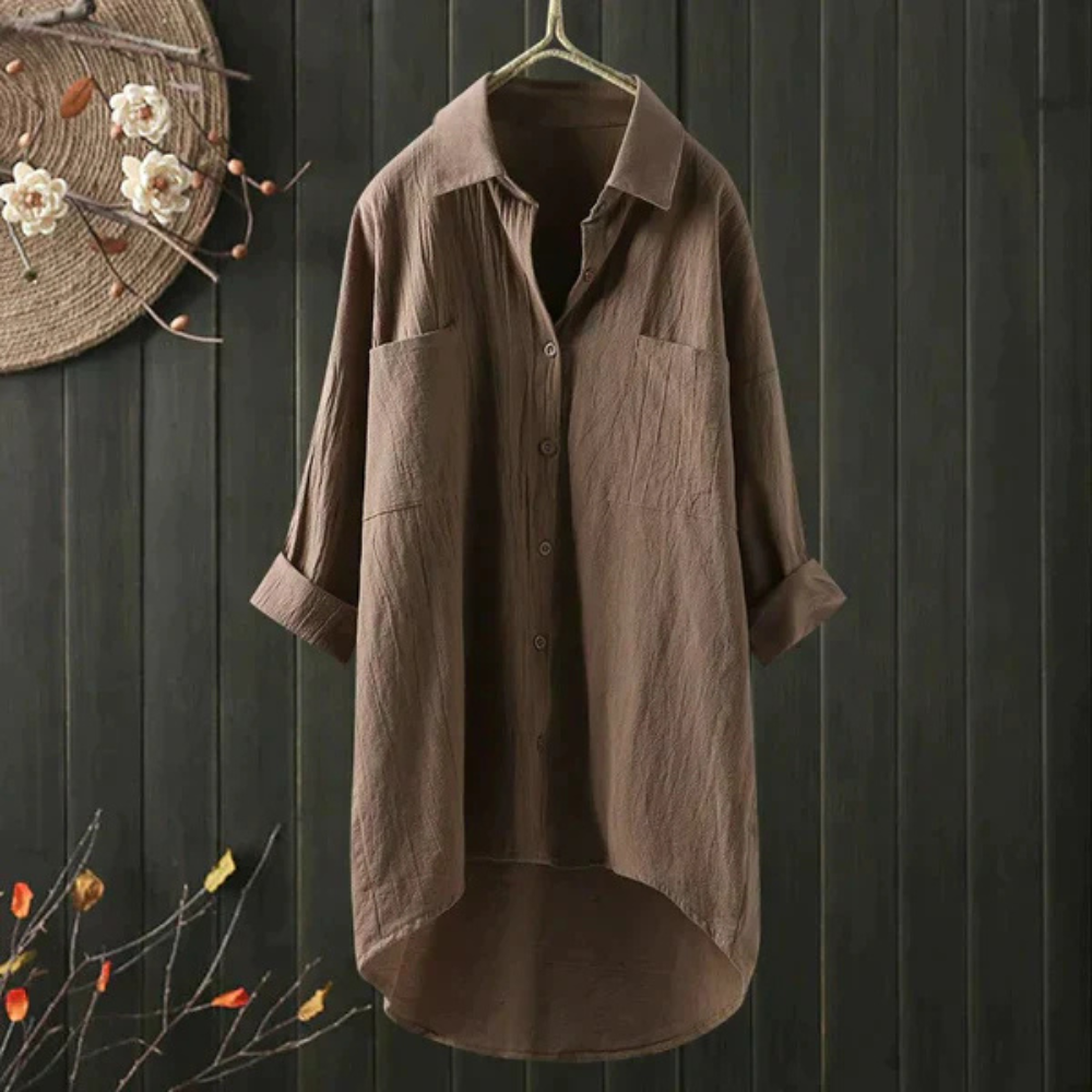 R&B | Luftige Oversize Bluse Aus Baumwolle