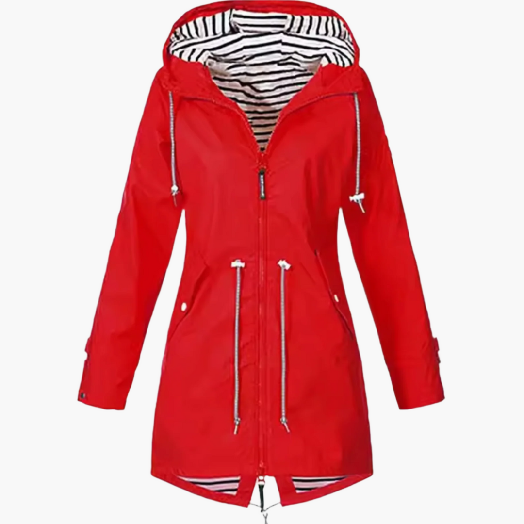 R&B | Regenjacke Outdoor Windbreaker mit Kapuze - Wasserdichte Übergangsjacke für Freizeit & Reisen