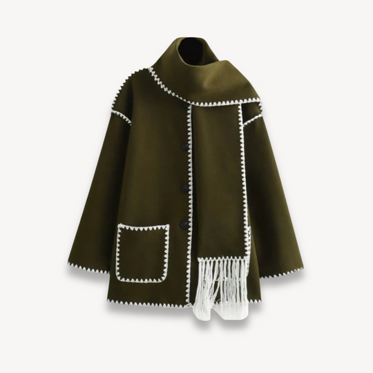 R&B | Winterjacke mit Schal für Frauen