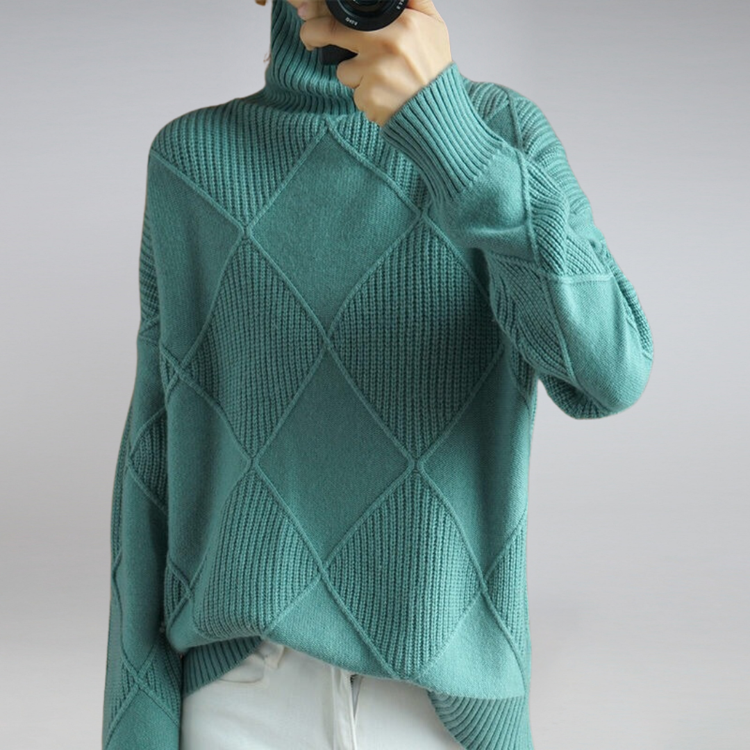 R&B | Damen Luxuriöser Rollkragenpullover