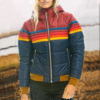 R&B | Regenbogen Retro isolierte Jacke