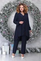R&B | 3 Teilig Chiffon Brautkleid Satz für Damen