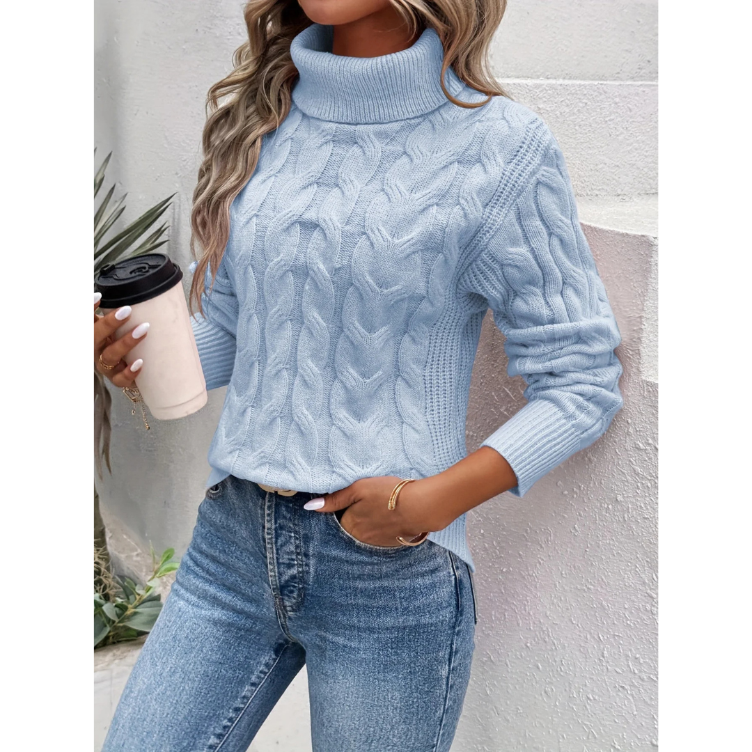 R&B | Klassischer Eleganter Rollkragenpullover