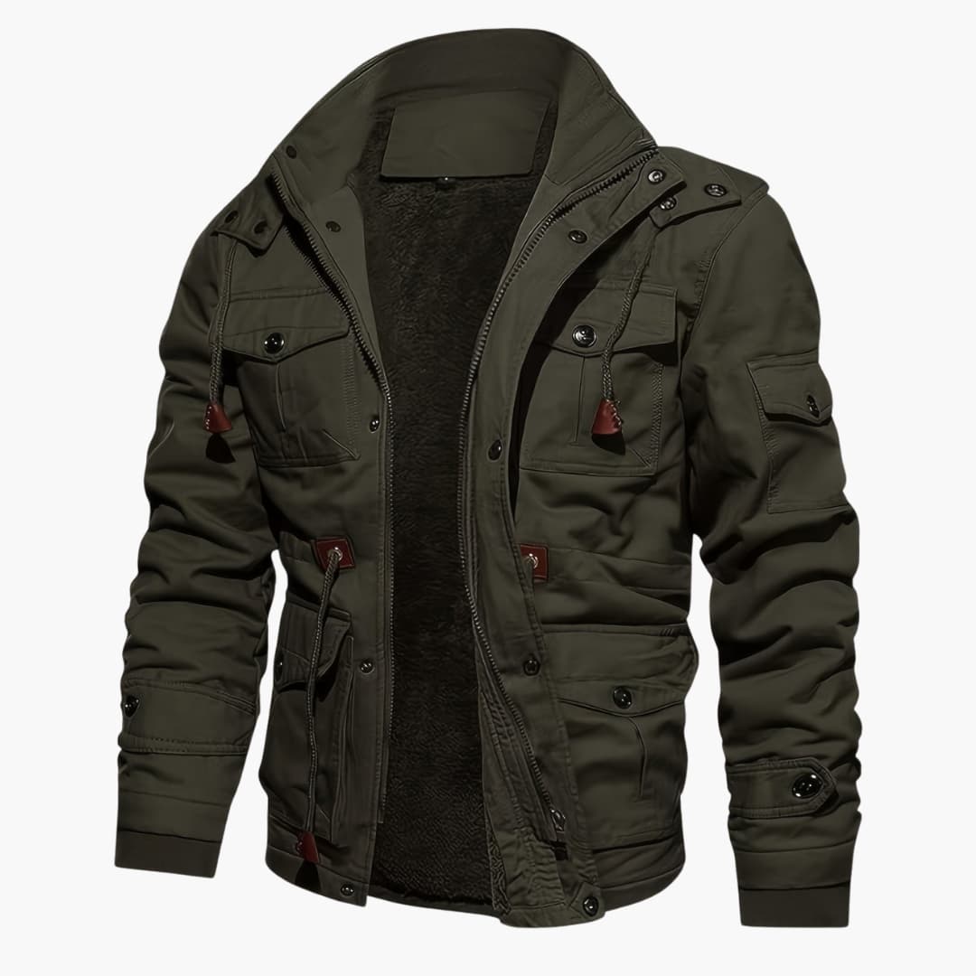 R&B | Warme Fleecejacke mit Taschen für Herren