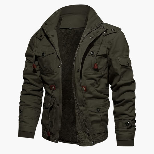 R&B | Warme Fleecejacke mit Taschen für Herren