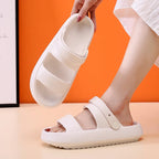 R&B | Orthopädische Sandalen Comfort Plus Pantoletten mit Doppelriemen Gepolsterte, Lässige Slip-On-Sandalen