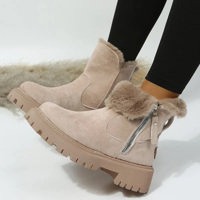 Weiche Winterstiefel mit Reißverschluss R&B R&B