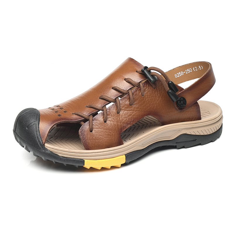Robuste Ledersandalen für Männer R&B