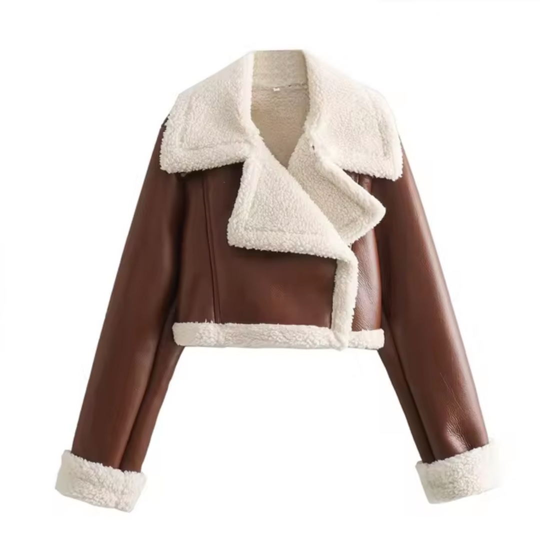 R&B | Kurze Kunstlederjacke