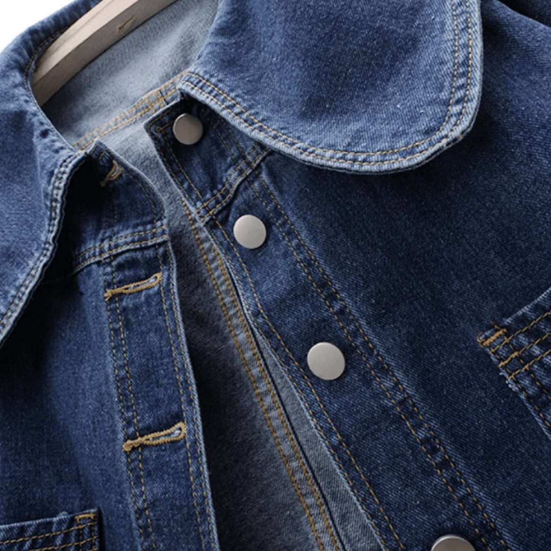 R&B | Damen Denim Jacke mit Matrosenkragen