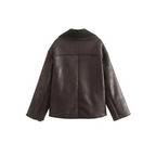 R&B | Winterstyle Langarmjacke mit Kragen für Damen