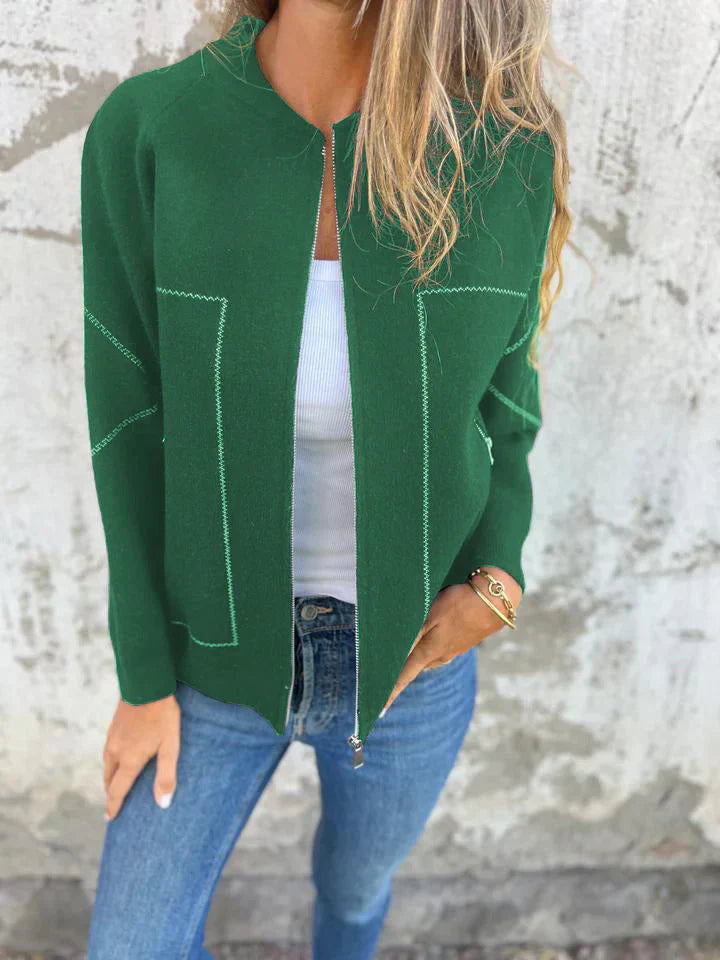 R&B | Trendiger Cardigan mit Reißverschluss Gemütlicher Look Modisch und Vielseitig