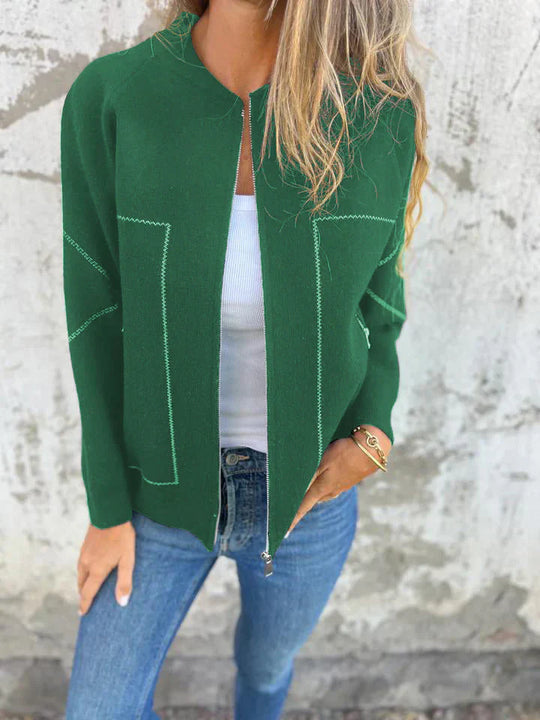 R&B | Trendiger Cardigan mit Reißverschluss Gemütlicher Look Modisch und Vielseitig