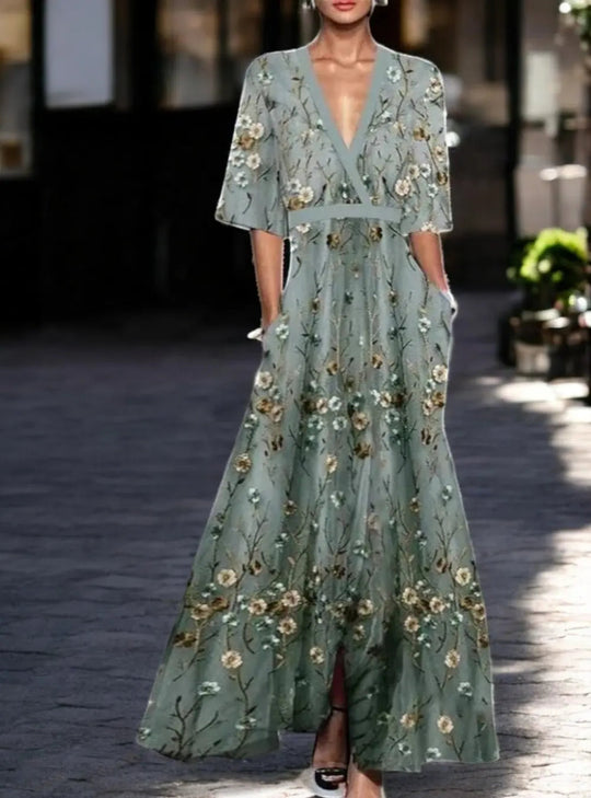 R&B | Farbliche Maxi-Kleid