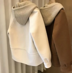 leicht dicke Jacke mit Kapuze