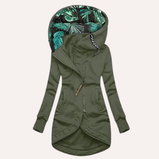 R&B | Fleece-Jacke mit Kapuze Langarm