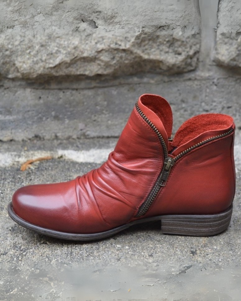 R&B | Lederstiefel mit Reißverschluss
