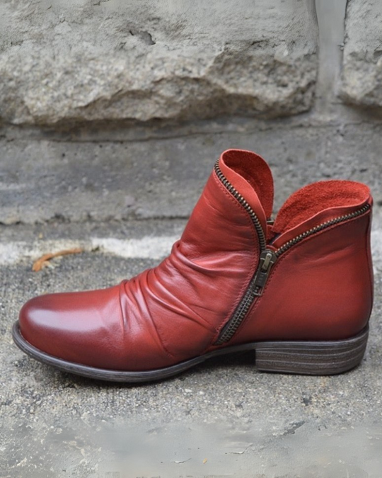 R&B | Lederstiefel mit Reißverschluss