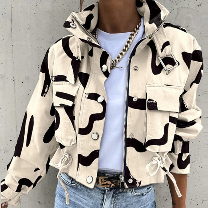 R&B | Moderne Damen-Jacke mit Kordelzug