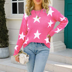 R&B | Sternstrickpullover Mit Verspieltem Muster
