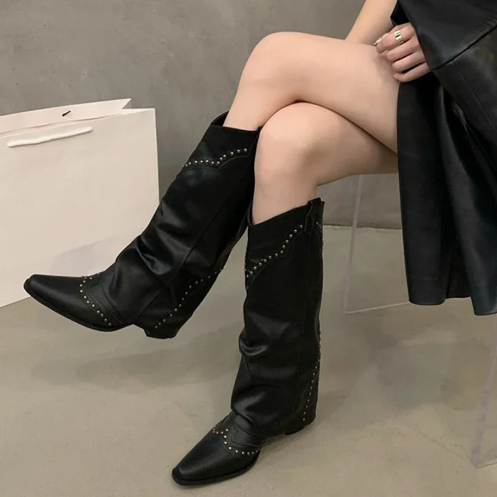 Knöchelstiefel Cowboy Stiefel Damen