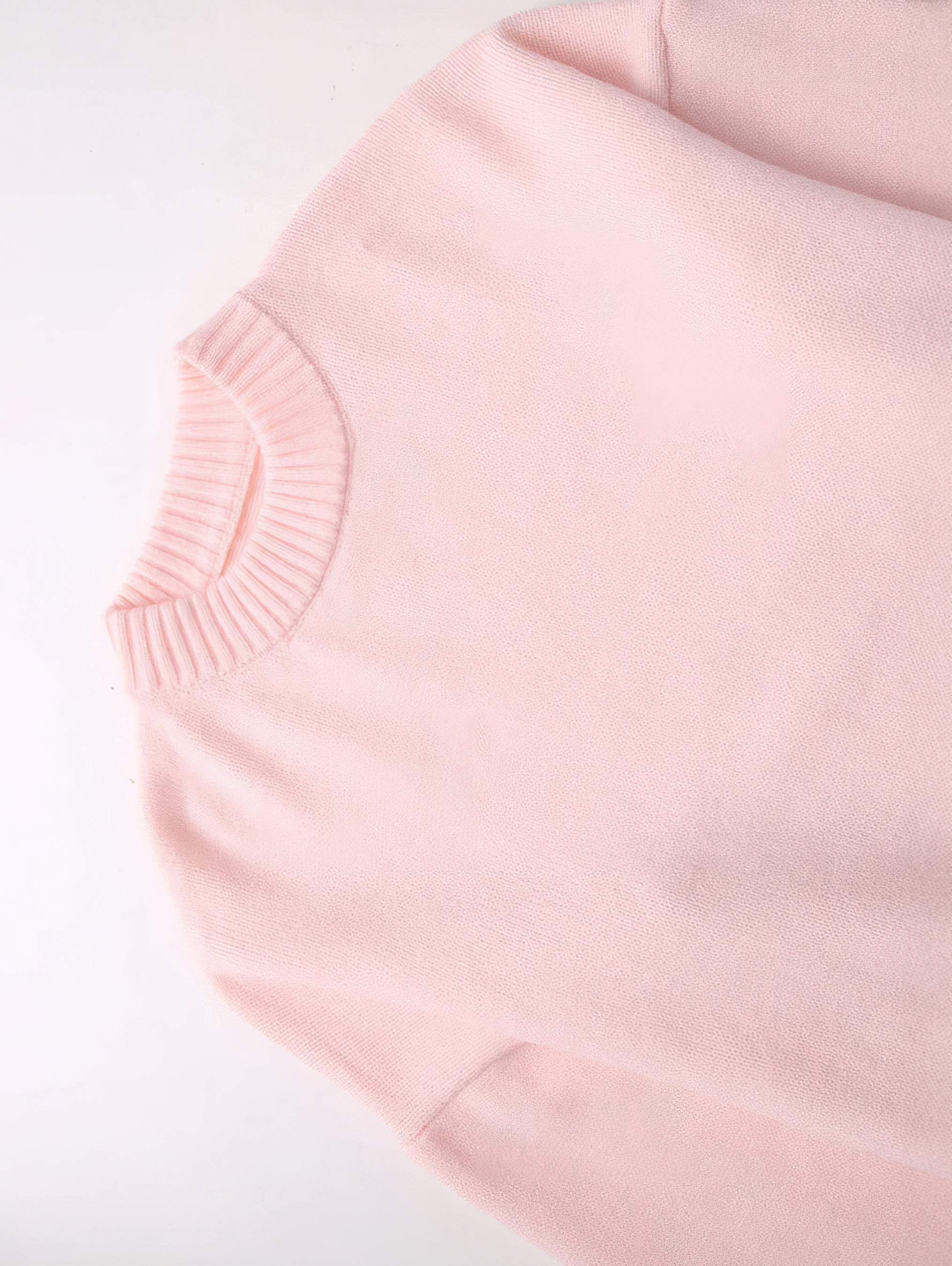 R&B | Preppy Rundausschnitt Gestrickter Pullover