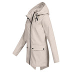 R&B | Trendy Damen Regenjacke mit Kapuze