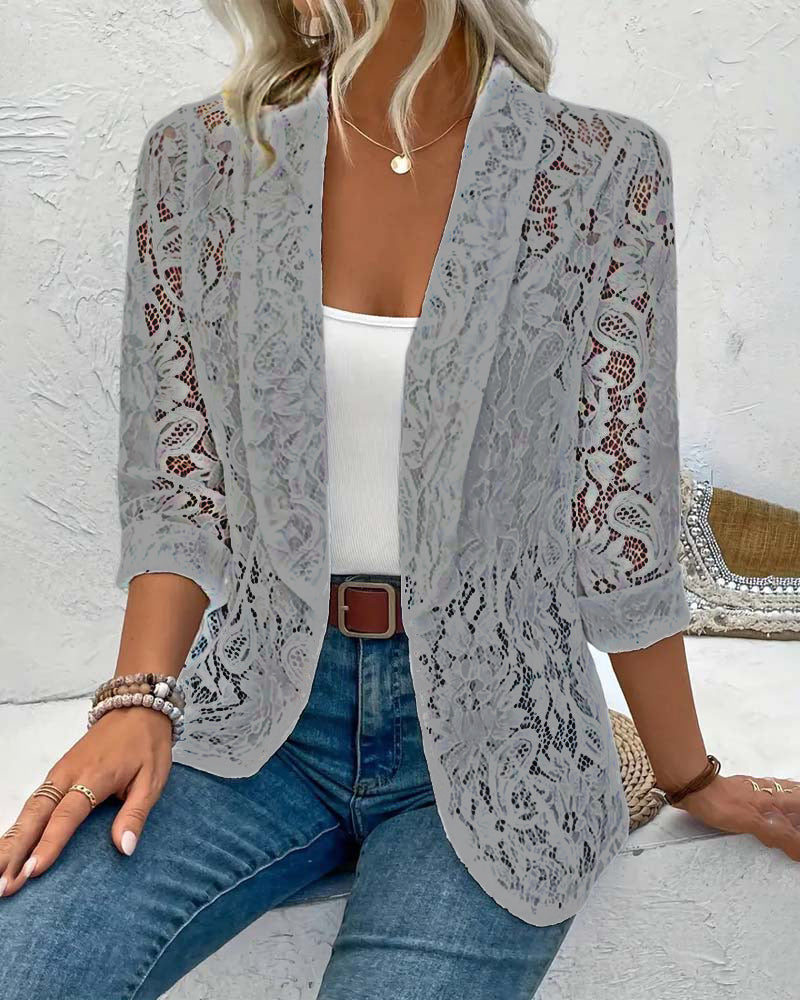 R&B | Eleganter Blazer mit Spitze