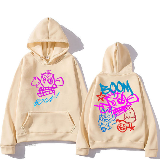 R&B | Arcane Jinx Cartoon Langarm-Hoodie