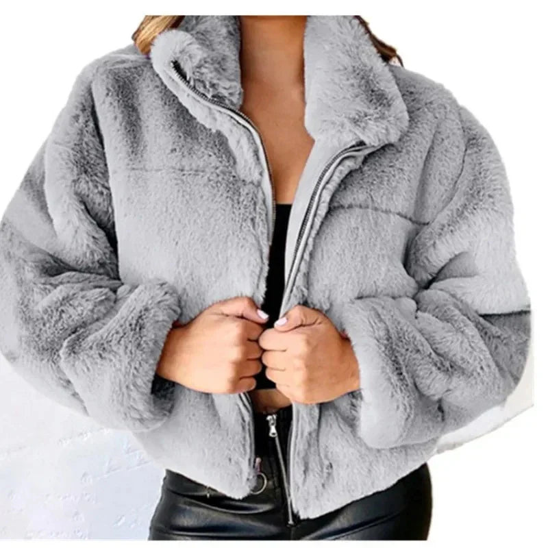 R&B | Schicke Winter Mode Teddy Jacke für Frauen