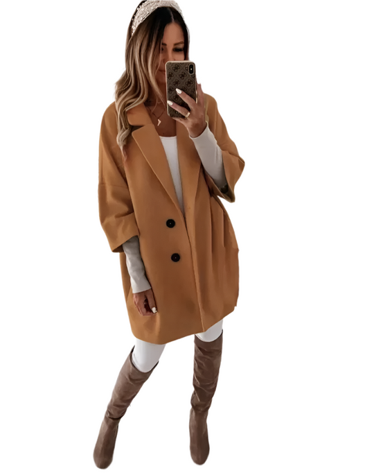 R&B | Weit fallender Damen-Trenchcoat