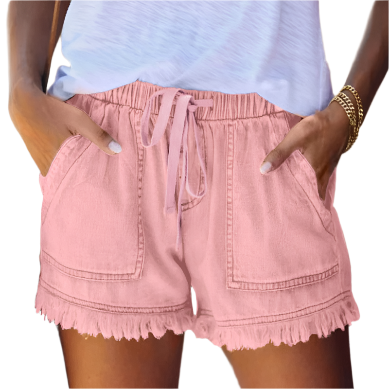 R&B | High-Waist Denim-Shorts