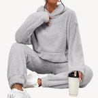 R&B | Damen Fleece-Loungewear-Set Trainingsanzug