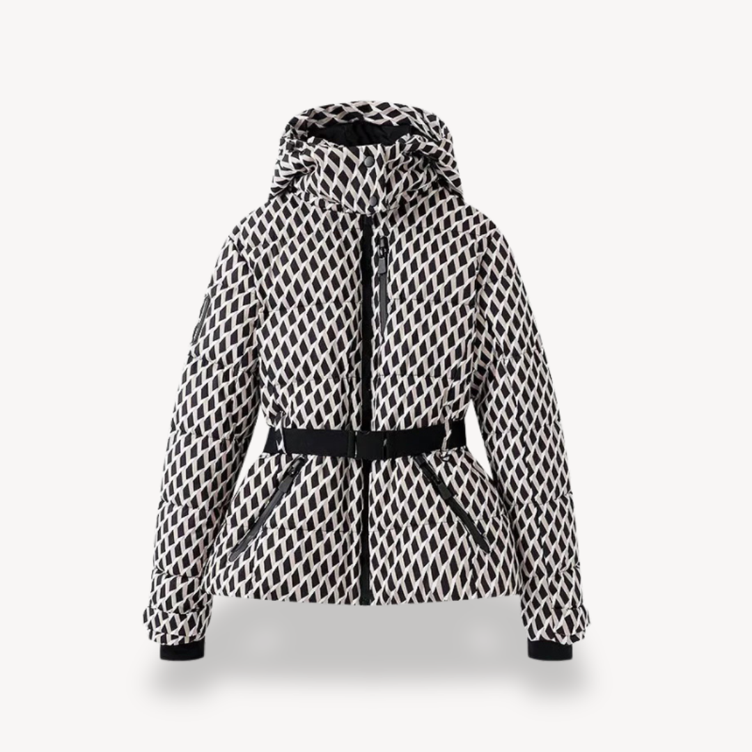 R&B | Damen Kapuzen Gürteltaschen Steppjacke